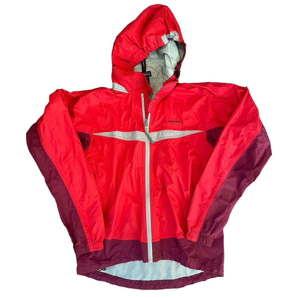 Patagonia Windbreaker Jacket Women’s X-Small Red Full Zip Pocket Light Weight